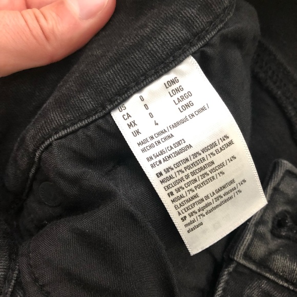 Black Denim Skirt - Picture 4 of 4